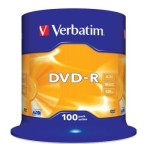 Płyta DVD -R 4,7 GB VERBATIM 16x Cake 100 szt.