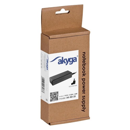 Zasilacz-do-notebooka-Akyga-19.5V/3,33-65W-4.5x3.0
