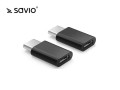 Adapter-Savio-AK-31/B-Micro-USB/USB-3.1-C
