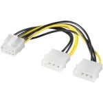 Kabel zasilający 2 x molex - PCI-E 8pin Akyga