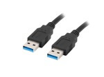 Kabel USB 3.0 AM/AM Lanberg 0,5m czarny