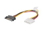 Adapter zasilający Sata (M) -> Molex(F)