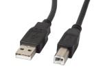 Kabel USB AM/BM 3 m Lanberg czarny