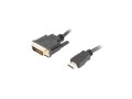 Kabel-HDMI->DVI-M/M-3m-Lanberg-4K-30-Hz-czarny