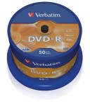 Płyta DVD -R 4,7 GB VERBATIM 16x Cake 50 szt.