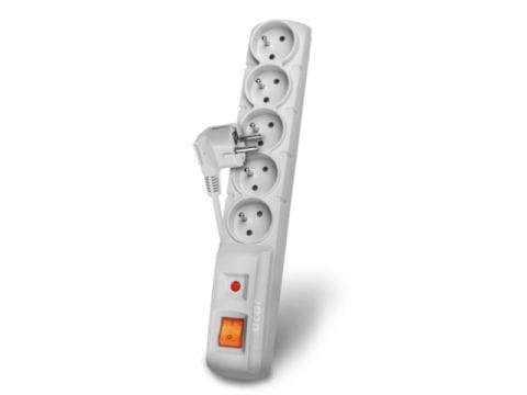 Listwa-Acar-F5-5m-5-gniazd-szara