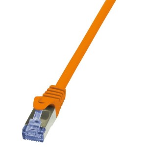 Kabel S/FTP Kat.6A patch cord 5 m Logilink pomarań