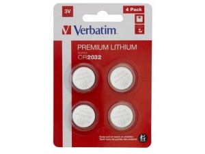 Bateria CR 2032 3V Verbatim 4 szt blister