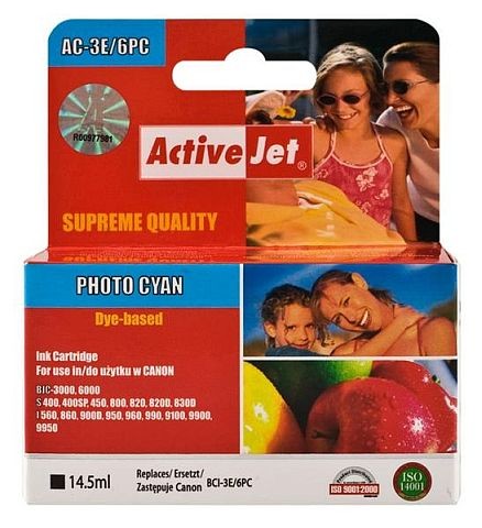 Tusz-kolor-nr.3E/6-Activejet-AC-3E/6PC-Photo-Cyan