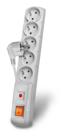 Listwa-Acar-F5-3m-5-gniazd-szara