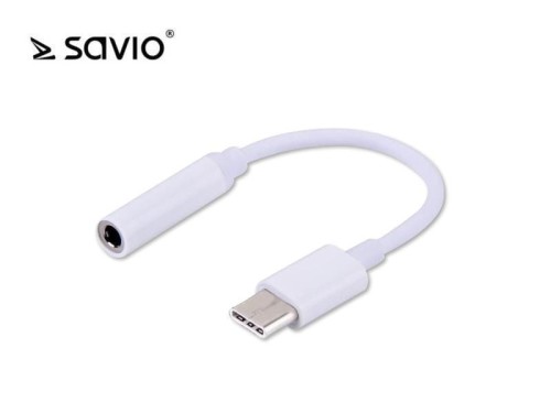 Adapter-Savio-AK-35-USB-Typ-C-mini-Jack-3,5-mm,
