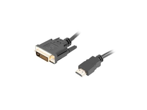Kabel-HDMI->DVI-M/M-3m-Lanberg-4K-30-Hz-czarny