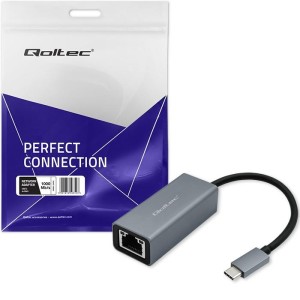 Adapter USB-C RJ45 Qoltec