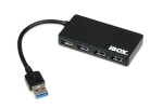 USB Hub zew. 4-port IBOX czarny USB 3.0